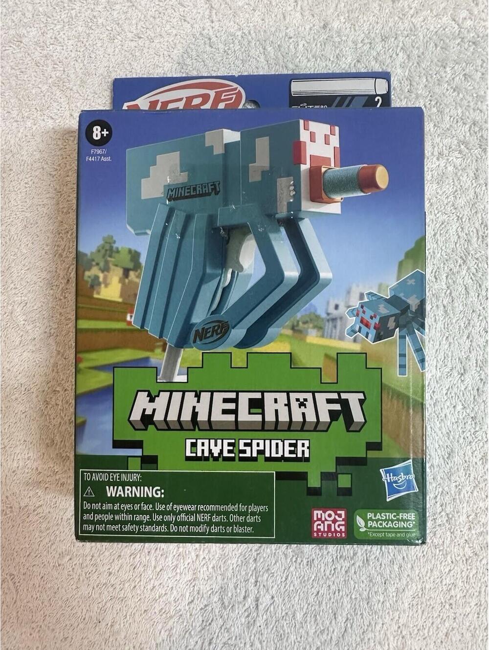 Minecraft Nerf Gun Cave Spider Mini Blaster *BRAND NEW*